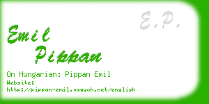 emil pippan business card